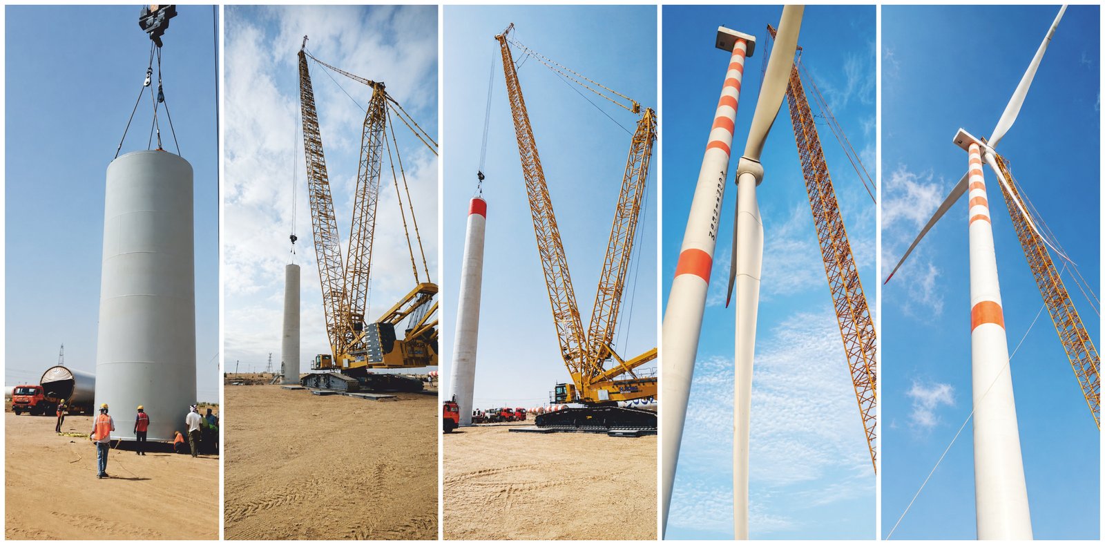 WTG Anchor Cage Assembly & Pedestal Concrete Pouring Rajasthan MS Chouhan Infraventures